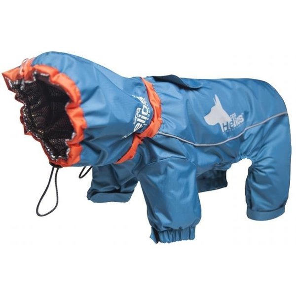 Command Command JKHL8BLSM Weather - King Ultimate Windproof Full Bodied Pet Jacket; Small - Blue JKHL8BLSM